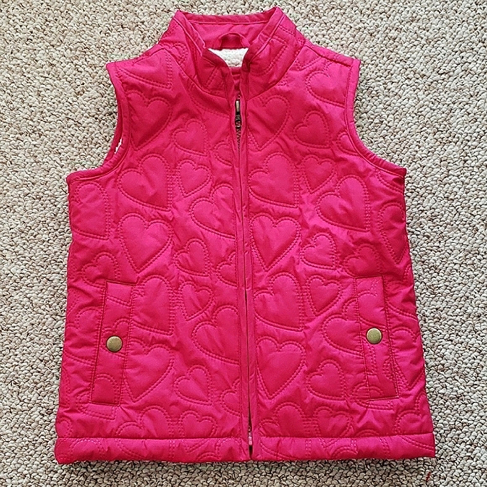 Gapkids quilted heart ❤ vest
